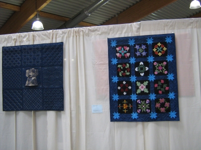 Liliane's Twilight Garden quilt at the National Exposition of the Belgian Quilting Society