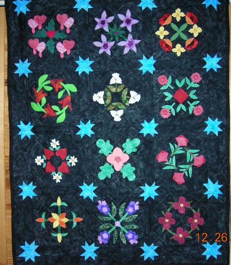 Valinda's Twilight Garden Quilt